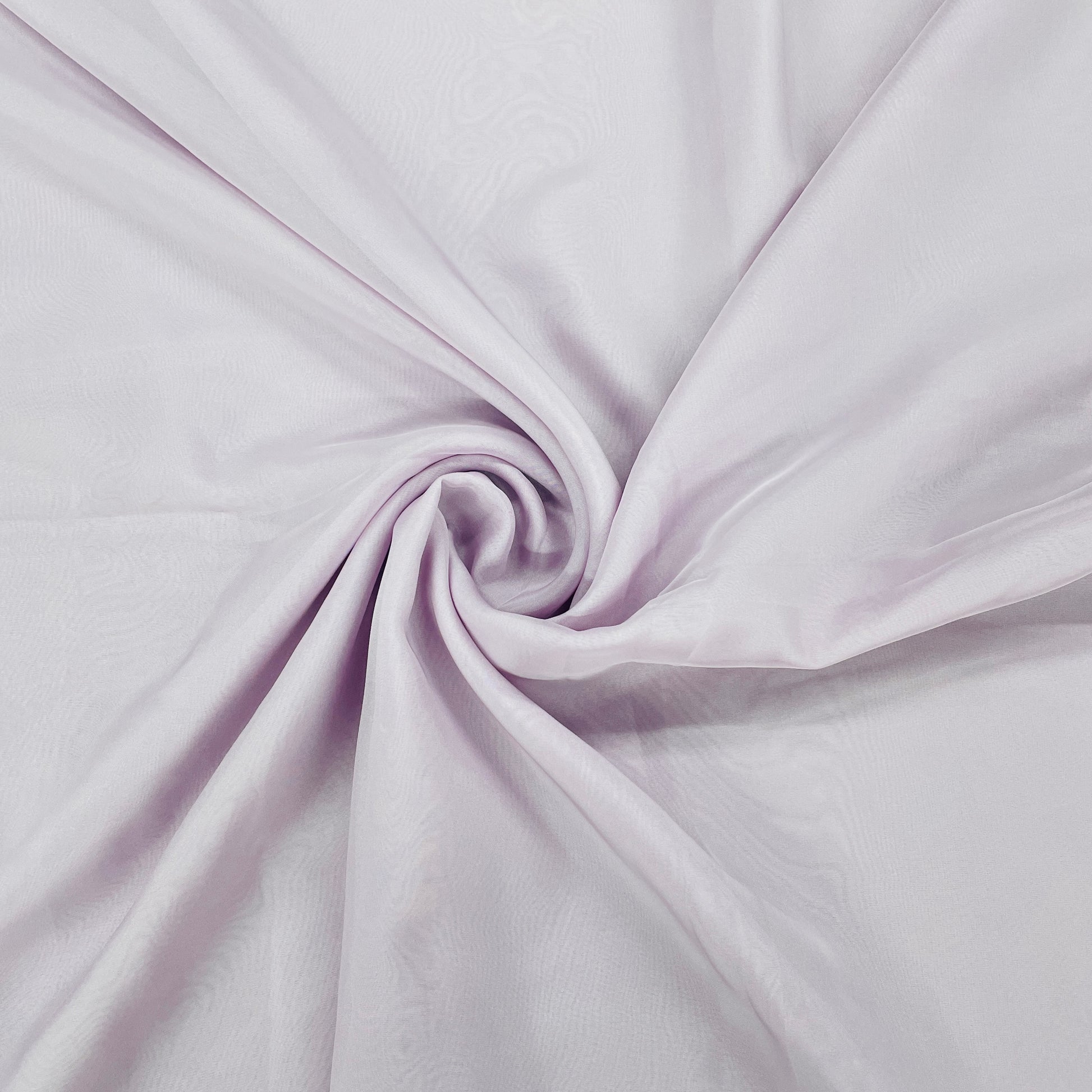 Lavender Solid Satin Organza Fabric - TradeUNO