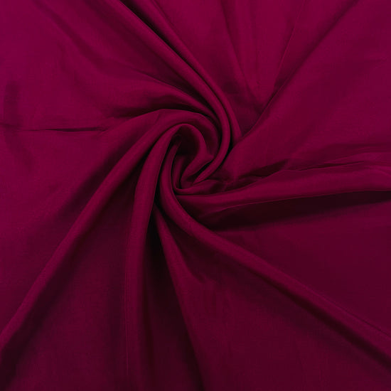 Maroon Solid Satin Organza Fabric - TradeUNO