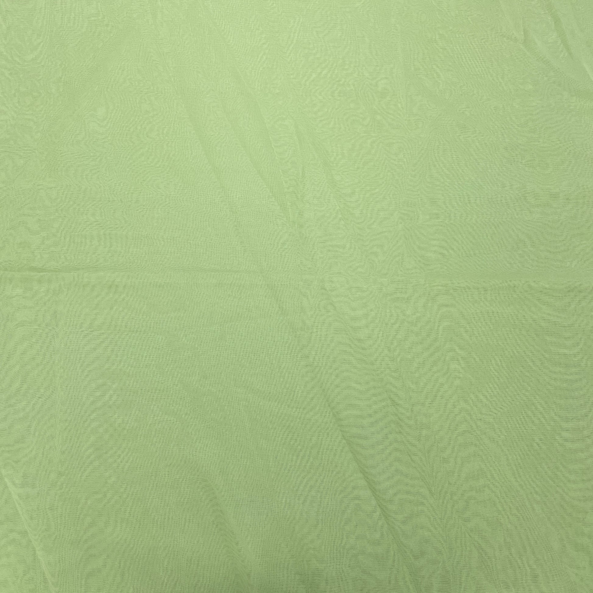 Light Green Solid Satin Organza Fabric - TradeUNO