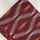 Maroon With Pink & Brown Ikkat Print Cotton Fabric - TradeUNO