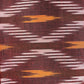 Maroon With Pink & Brown Ikkat Print Cotton Fabric - TradeUNO