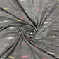 Grey With Multicolor Ikkat Cotton Fabric - TradeUNO