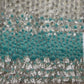 Cream With Green Ombre Sequence Embroidery Net Fabric - TradeUNO