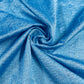 Blue With Sky Blue Embroidery Traditional Brocade Fabric - TradeUNO