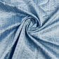 Navy Blue With White Embroidery Traditional Brocade Fabric - TradeUNO