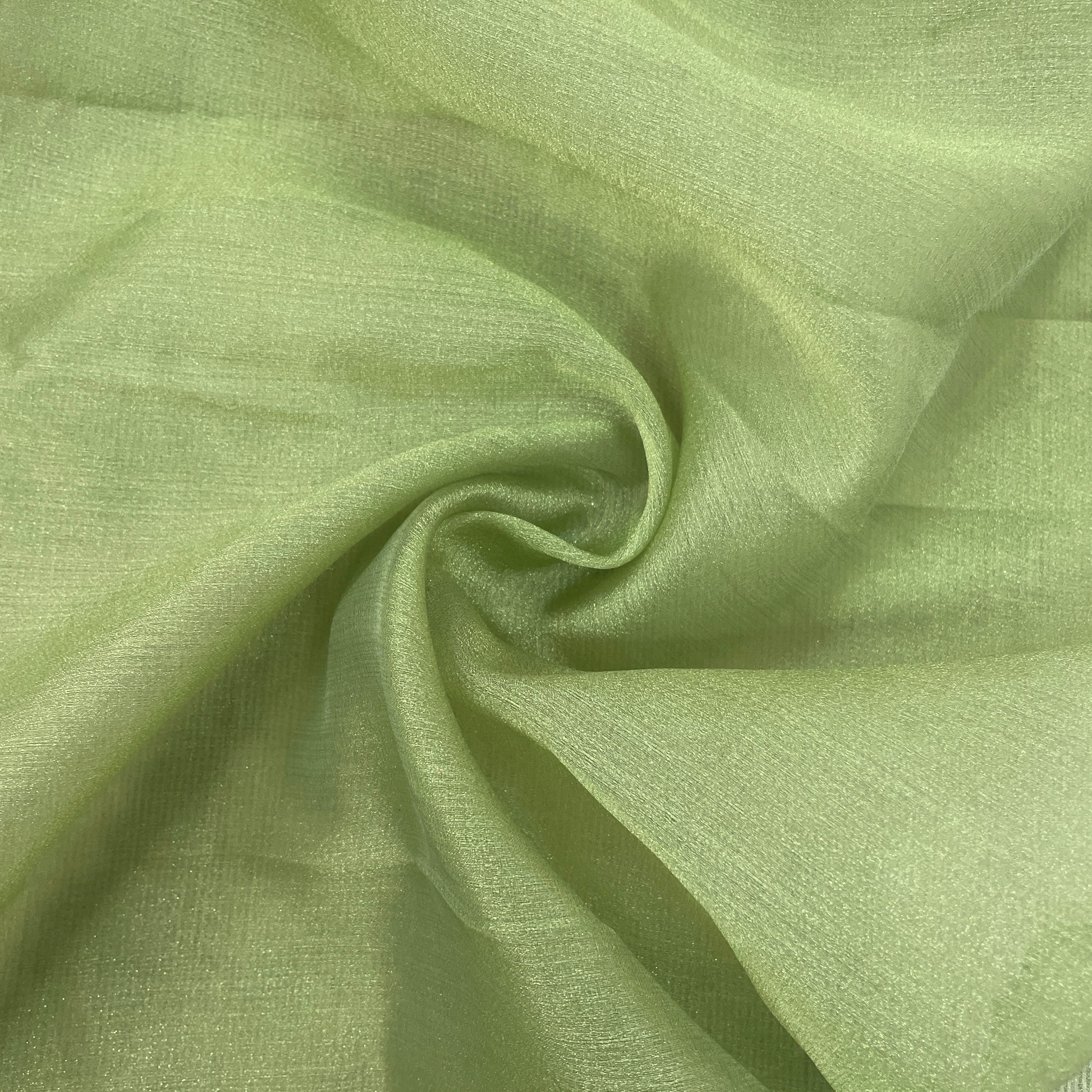 Olive Green Solid Tissue Fabric - TradeUNO