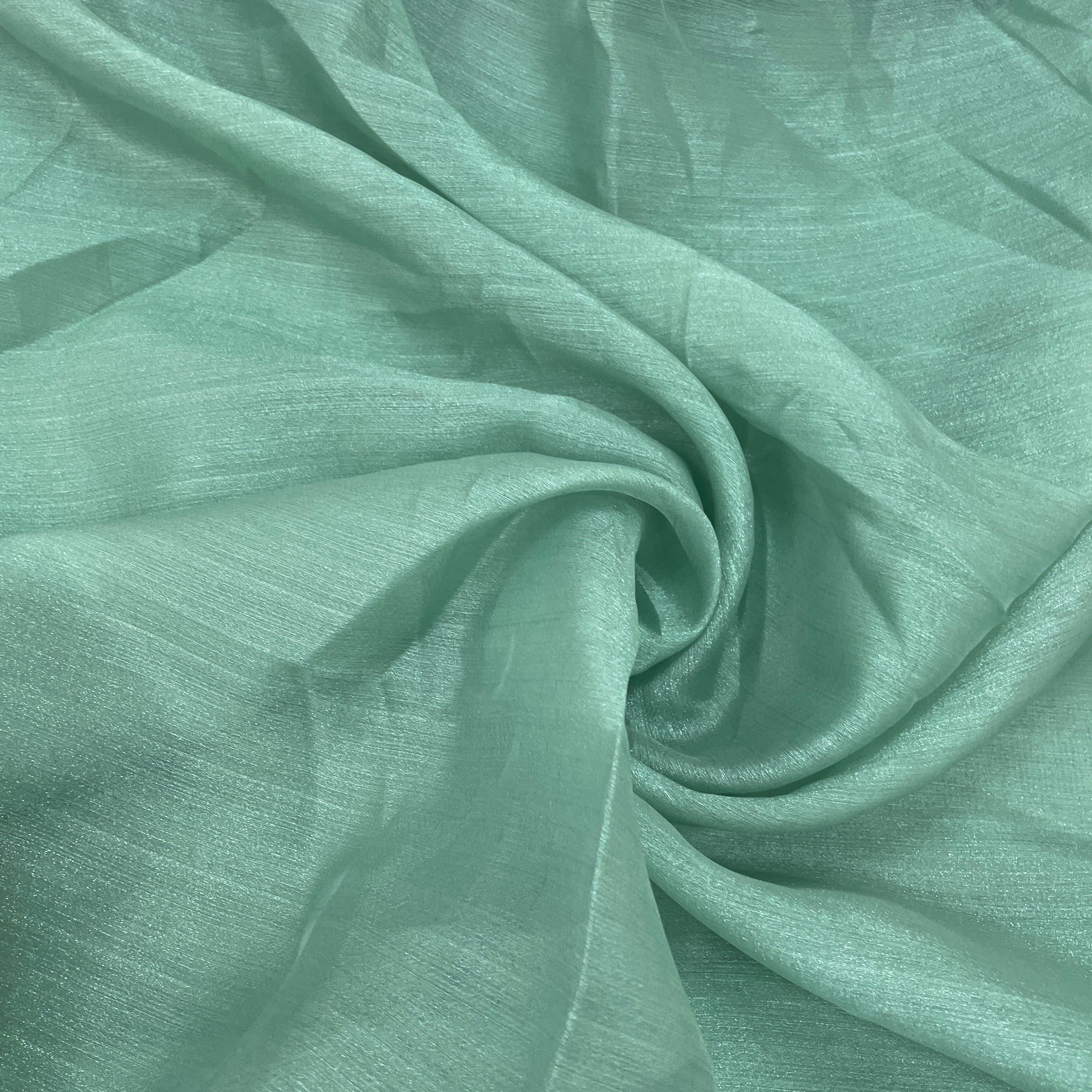 Jungle Green Solid Tissue Fabric - TradeUNO