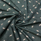 Dark Green Zari Embroidery Sequence Chanderi Fabric - TradeUNO