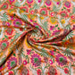 Premium Salmon Pink Floral Zari Khimkhwab Banarasi Silk