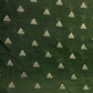 Dark Green Traditional Zari Embroidery Sequence Chanderi Fabric - TradeUNO