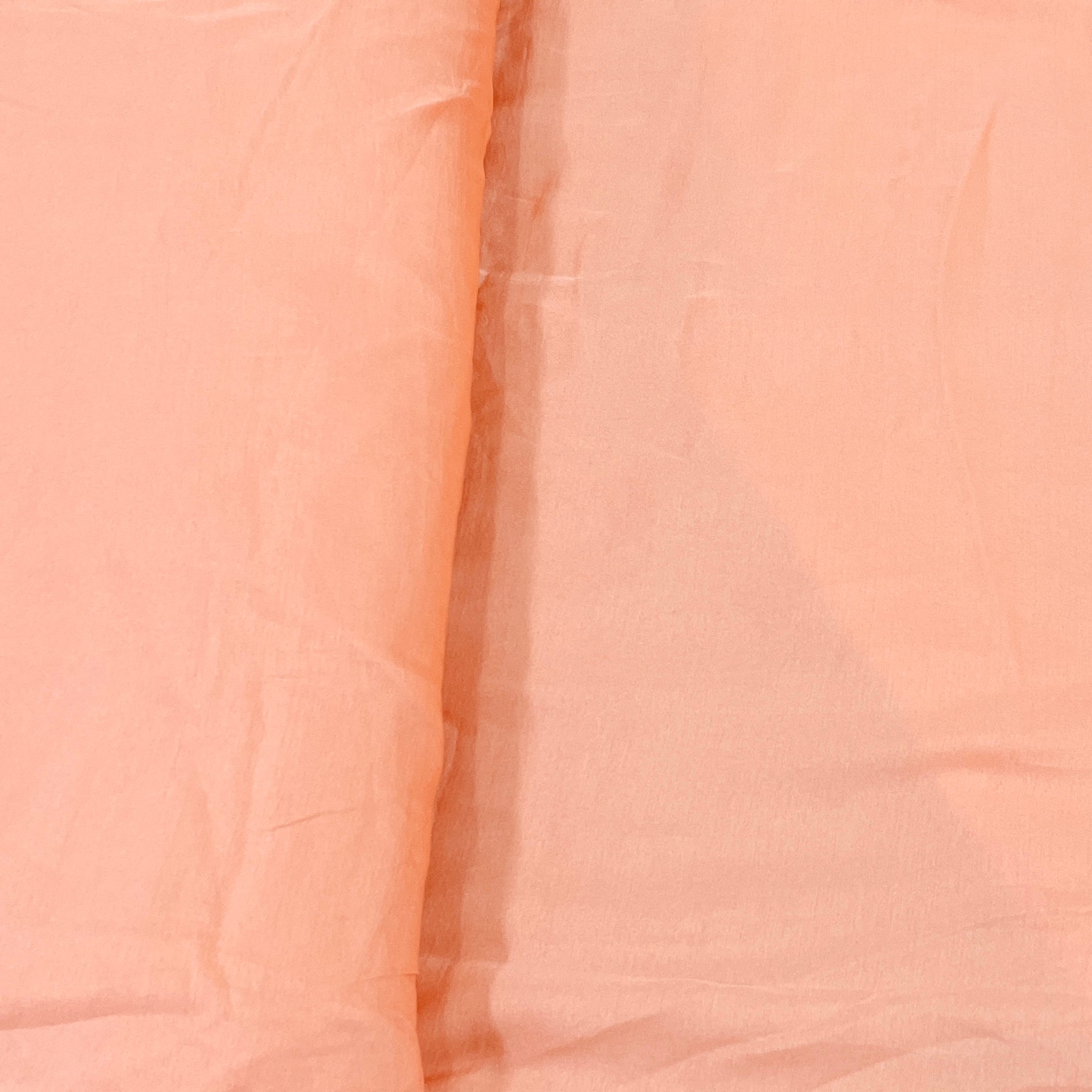 Premium Light Salmon Pink Solid Bemberg Silk Fabric