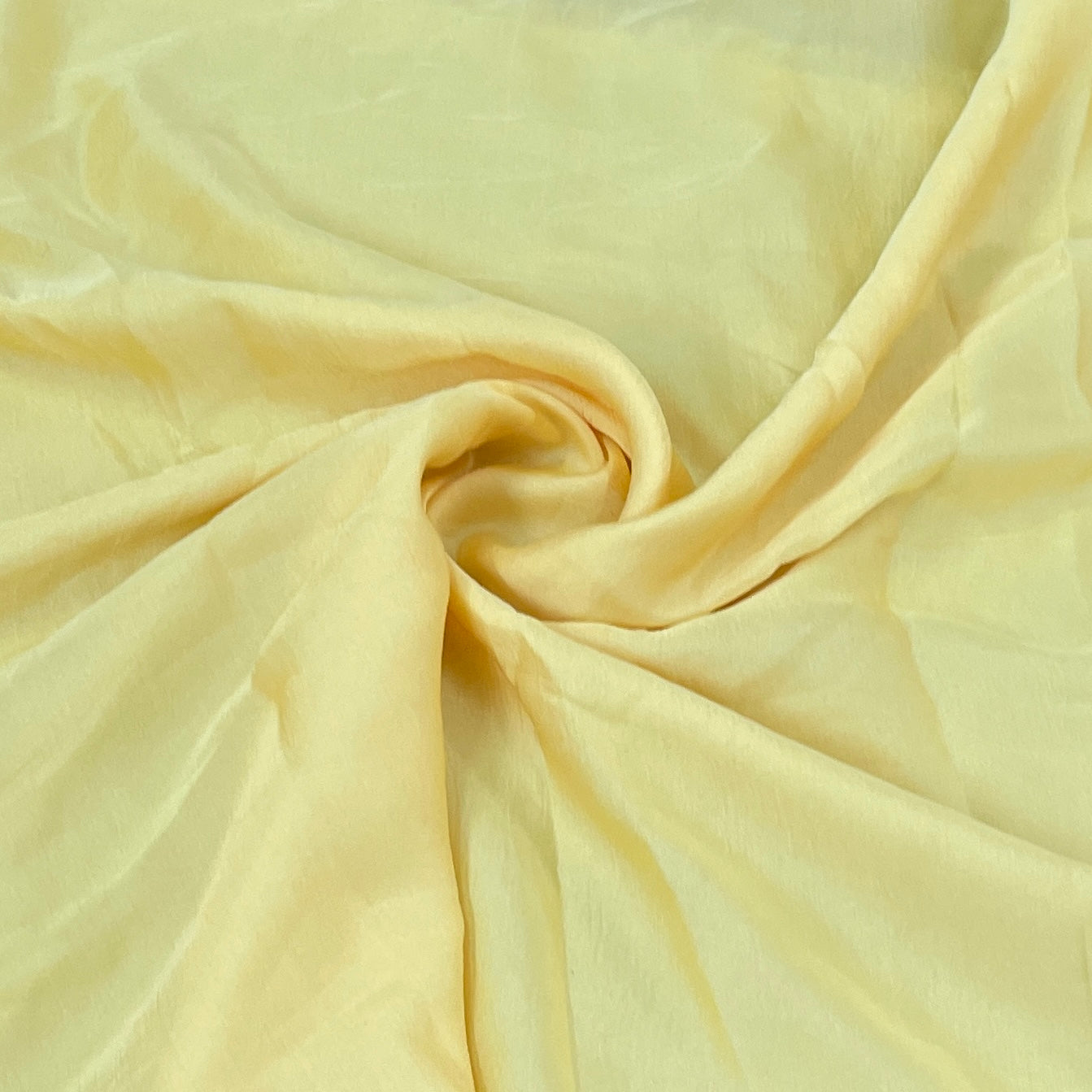 Premium Yellow Solid Bemberg Silk Fabric