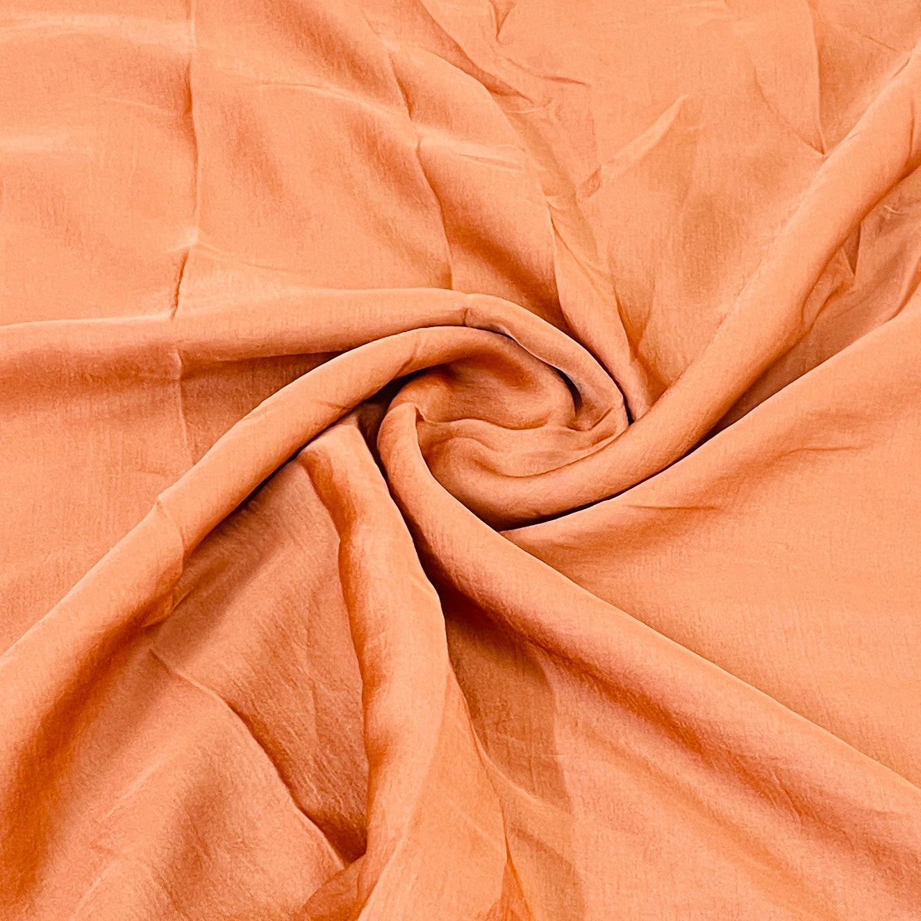 Premium Cinnamon Brown Solid Bemberg Silk Fabric