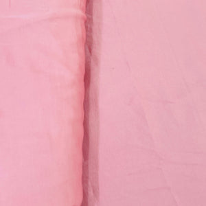Premium Watermelon Pink Solid Bemberg Silk Fabric