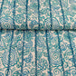 Exclusive Blue Floral Foil Sequence Embroidery Cotton Fabric