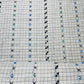 Exclusive Off White & Black Check With Mirror Sequence Embroidery Cotton Fabric