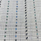 Exclusive Off White & Black Check With Mirror Sequence Embroidery Cotton Fabric