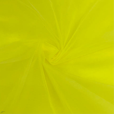 Lemon Yellow Solid Net Fabric - TradeUNO