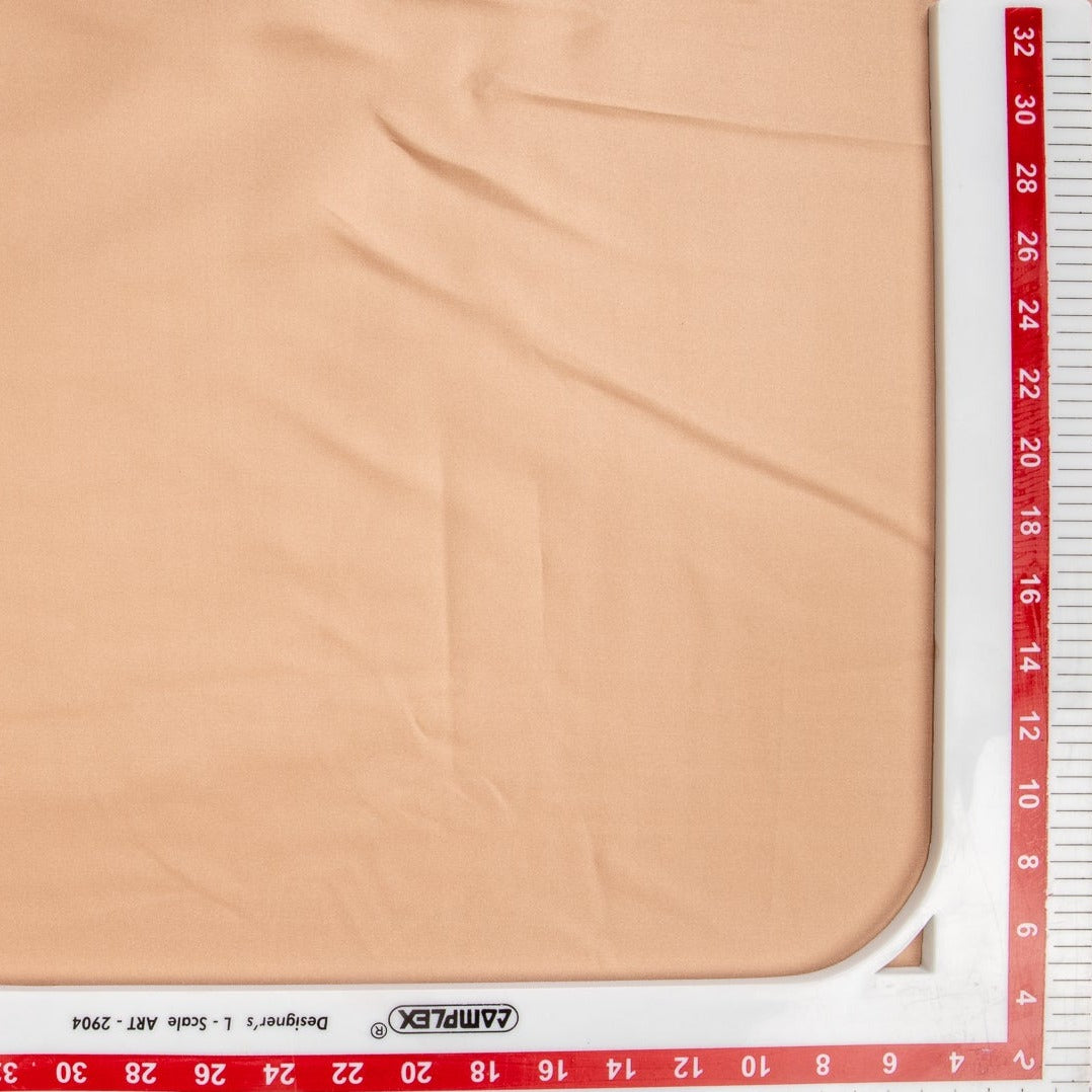 Light Brown Solid Satin Fabric Trade UNO