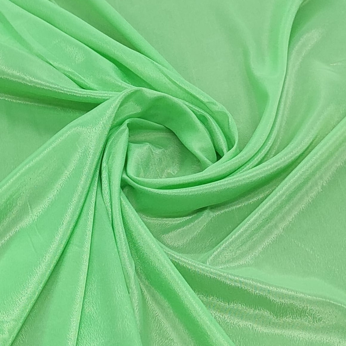 Light Green Solid Crepe Fabric