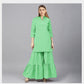 Light Green Solid Crepe Fabric Trade UNO
