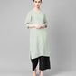Light Green Solid Georgette Fabric Trade UNO