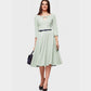 Light Green Solid Georgette Fabric Trade UNO