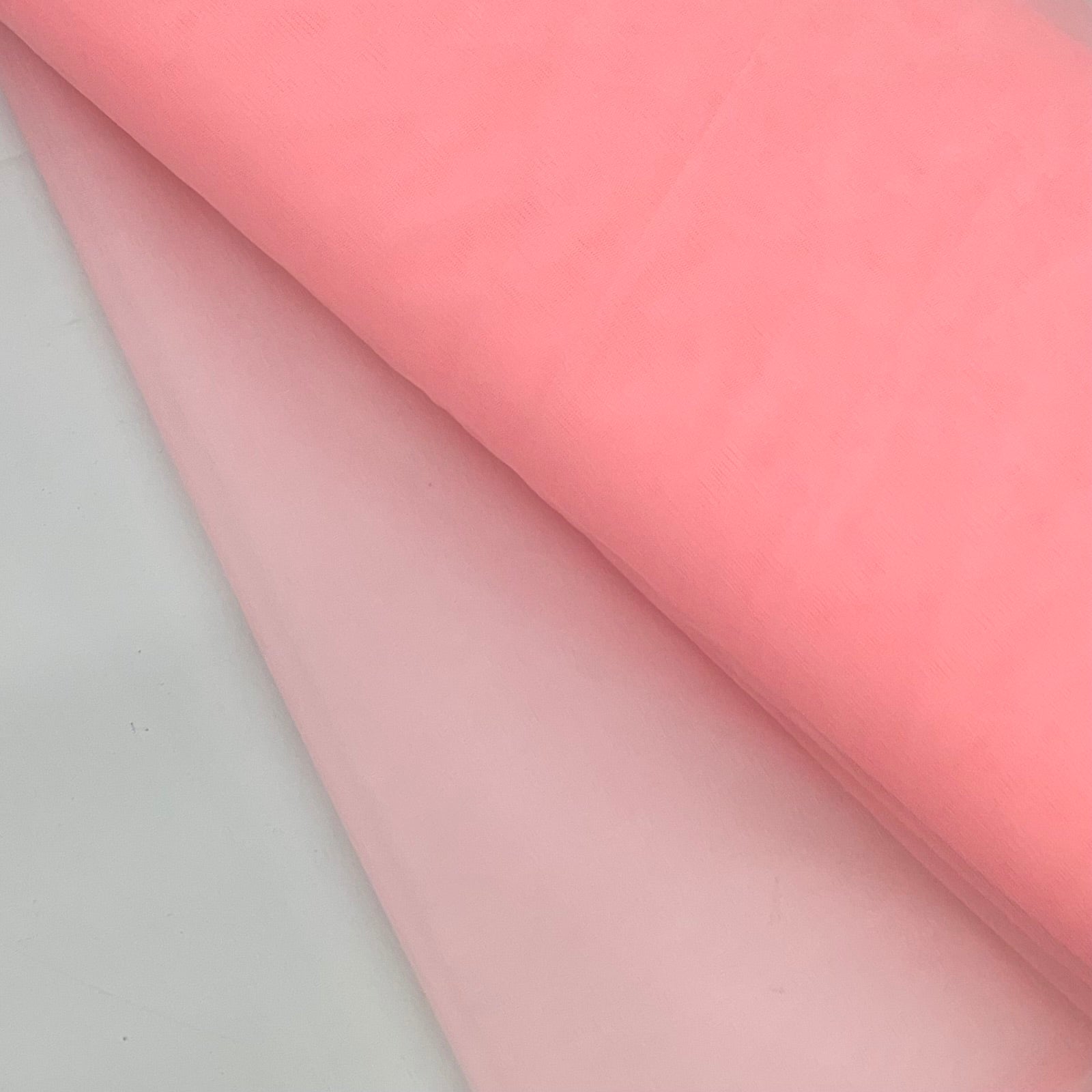 Light Pink Solid Net Fabric ,Plain Weave - TradeUNO