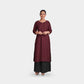 Maroon Net Sequence Fabric Trade UNO