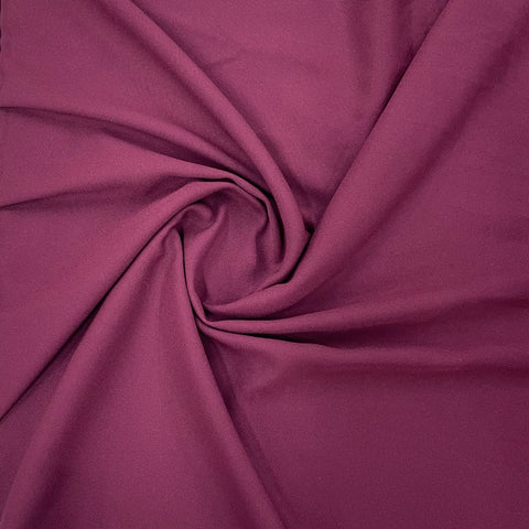 Maroon Solid Crepe Fabric - TradeUNO