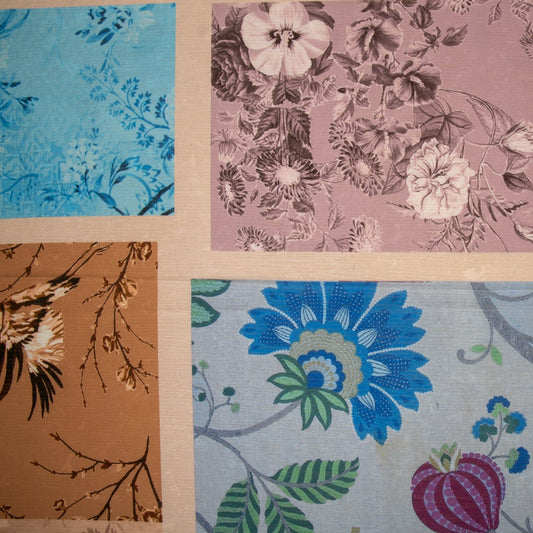 Multi Color Patch Print Chinnon Chiffon Fabric Trade UNO