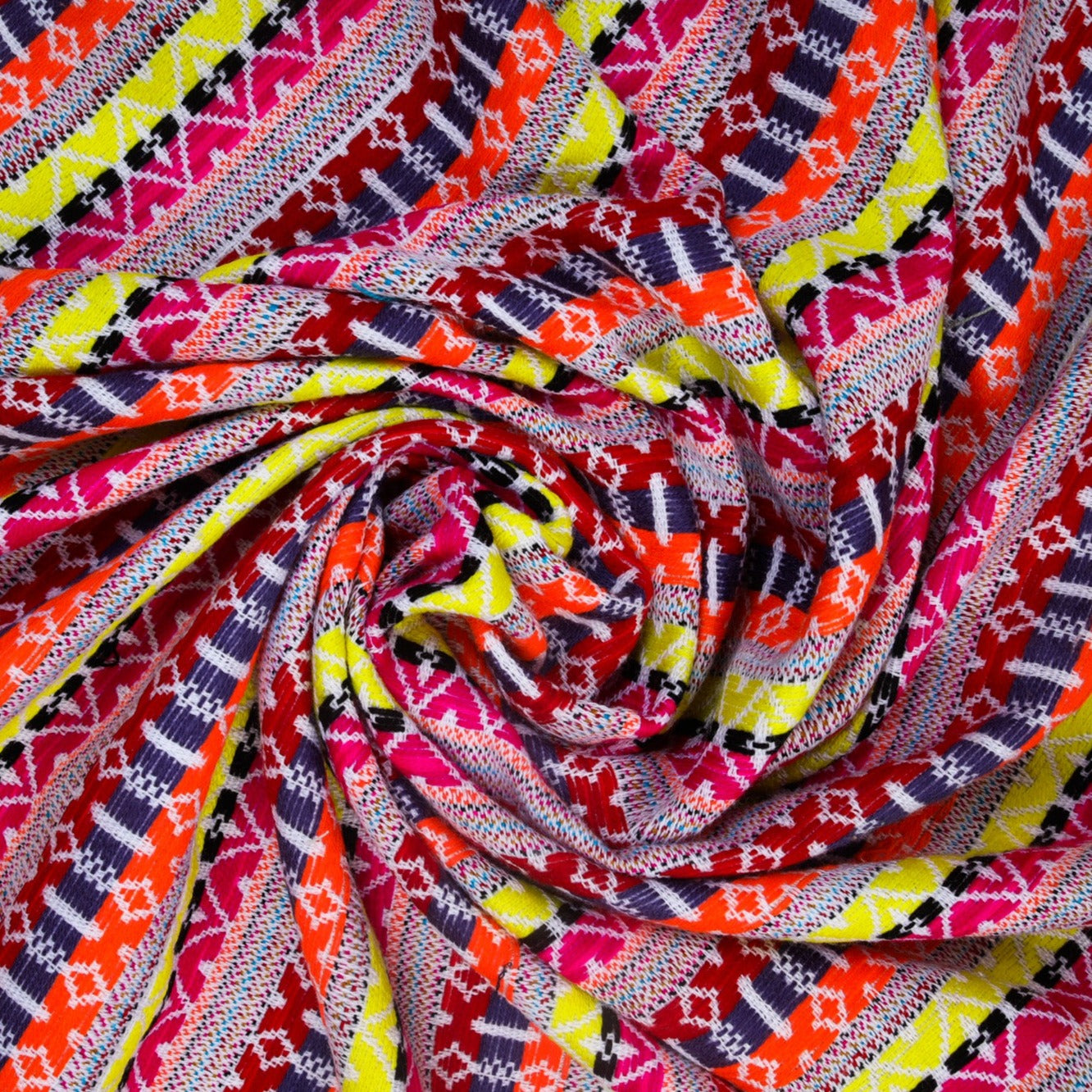 Multicolor Bohemian Geometrical Tapestry Fabric Trade Uno