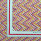Multicolor Chevron Print Cotton Dobby Fabric Trade UNO