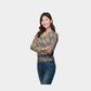Multicolor Moroccan Print With Kantha Cotton Fabric Trade UNO