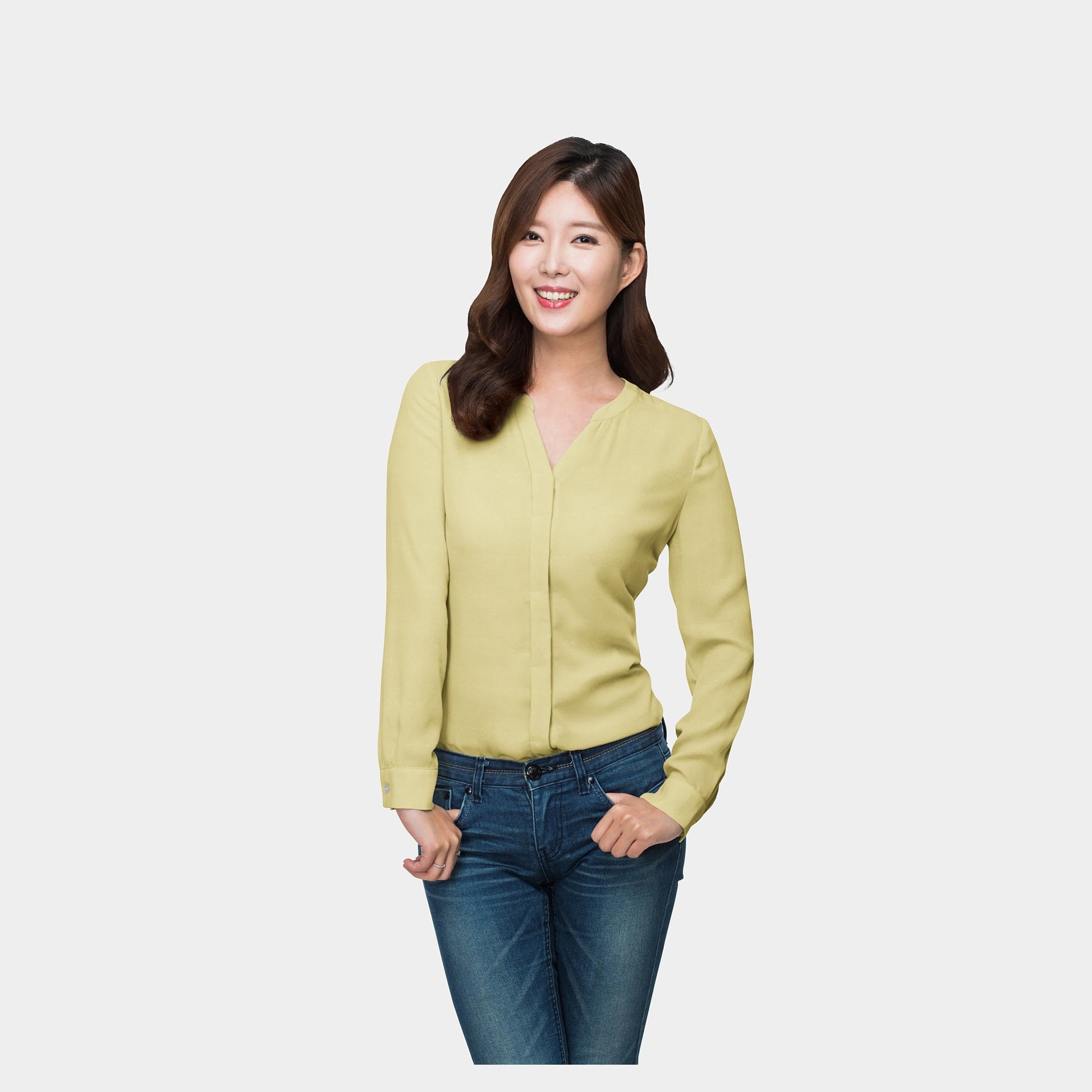 Mustard Yellow Solid Crape Fabric Trade Uno