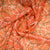 Orange Chain Digital Print Poly Crepe Fabric Trade UNO