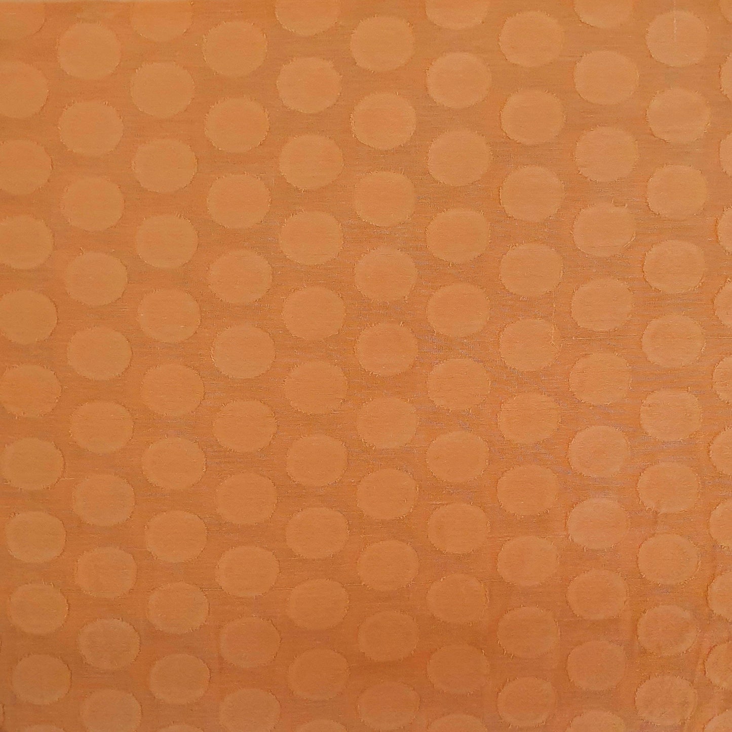 Orange Solid Jacquard Cotton Fabric, 48 Inches Plain Weave, TU-1967