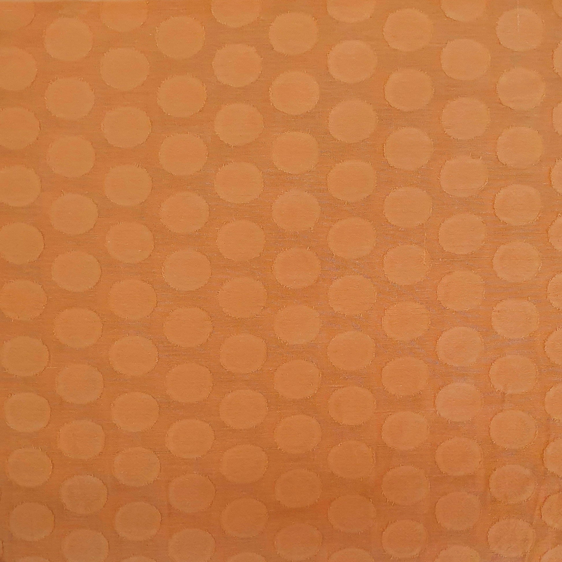 Orange Solid Jacquard Cotton Fabric, 48 Inches Plain Weave, TU-1967