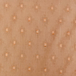 Orange Solid Jacquard Cotton Fabric, 48 Inches Plain Weave, TU-1976