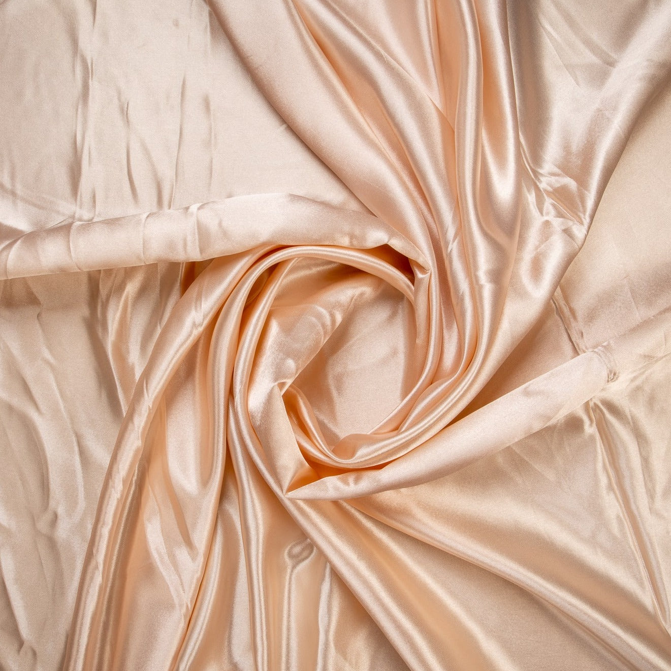 Peach Solid Satin Fabric Trade UNO