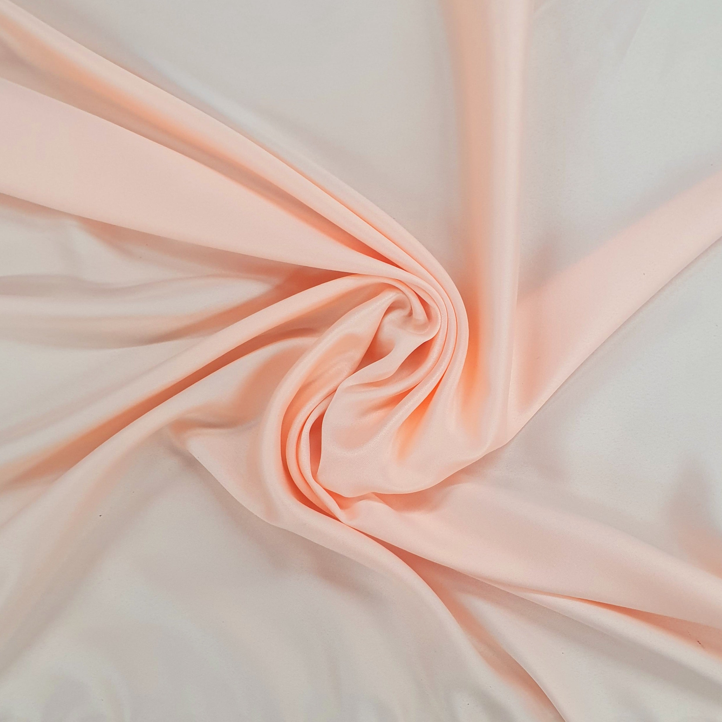 Peach Solid Satin Fabric Trade UNO