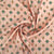 Pink Floral With Foil Print Rayon Fabric Trade UNO