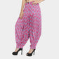 Pink Floral With Hand Block Print Cotton Fabric Trade UNO
