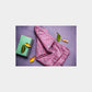 Pink Floral With Hand Block Print Cotton Fabric Trade UNO