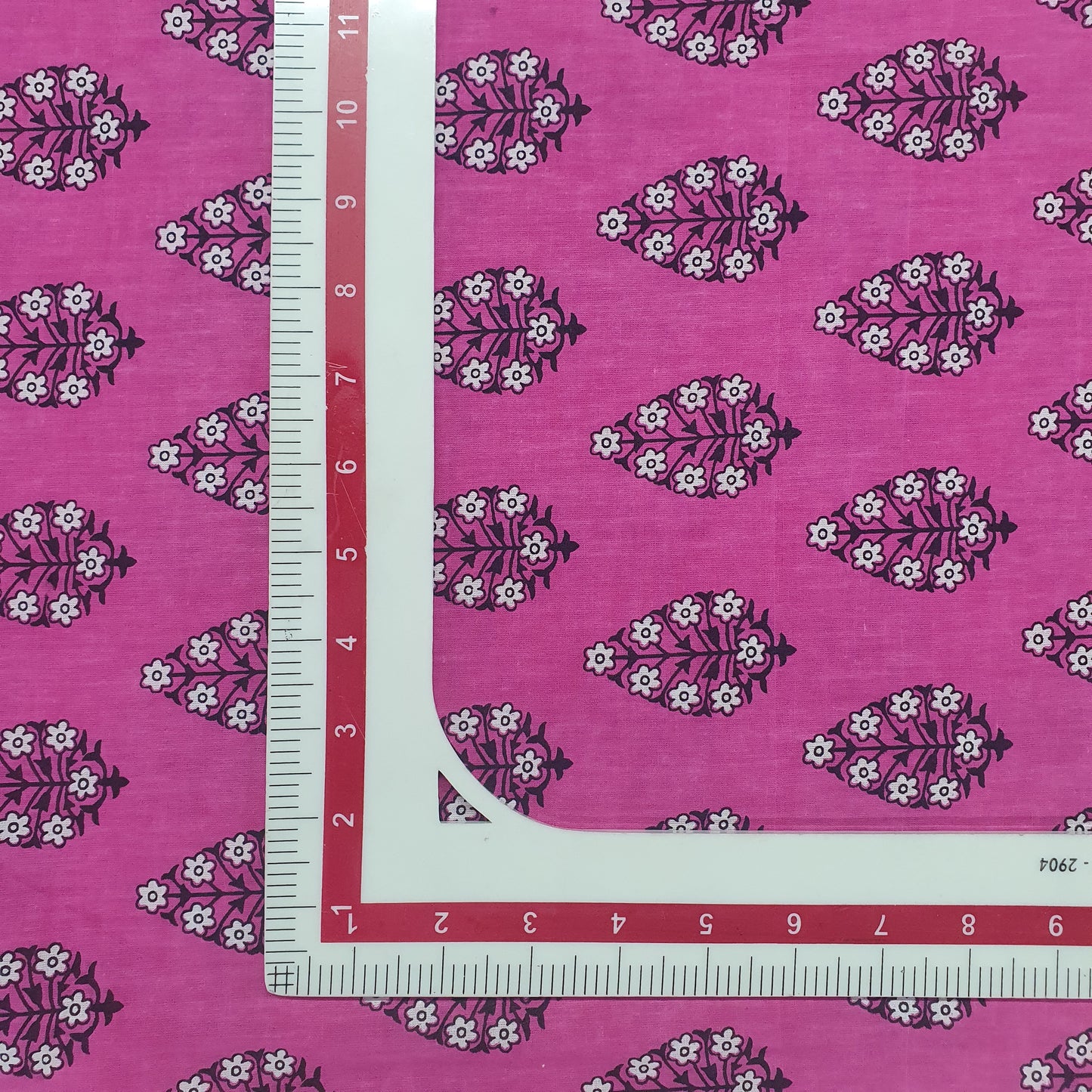 Pink Handblock Print Cotton Fabric Trade UNO