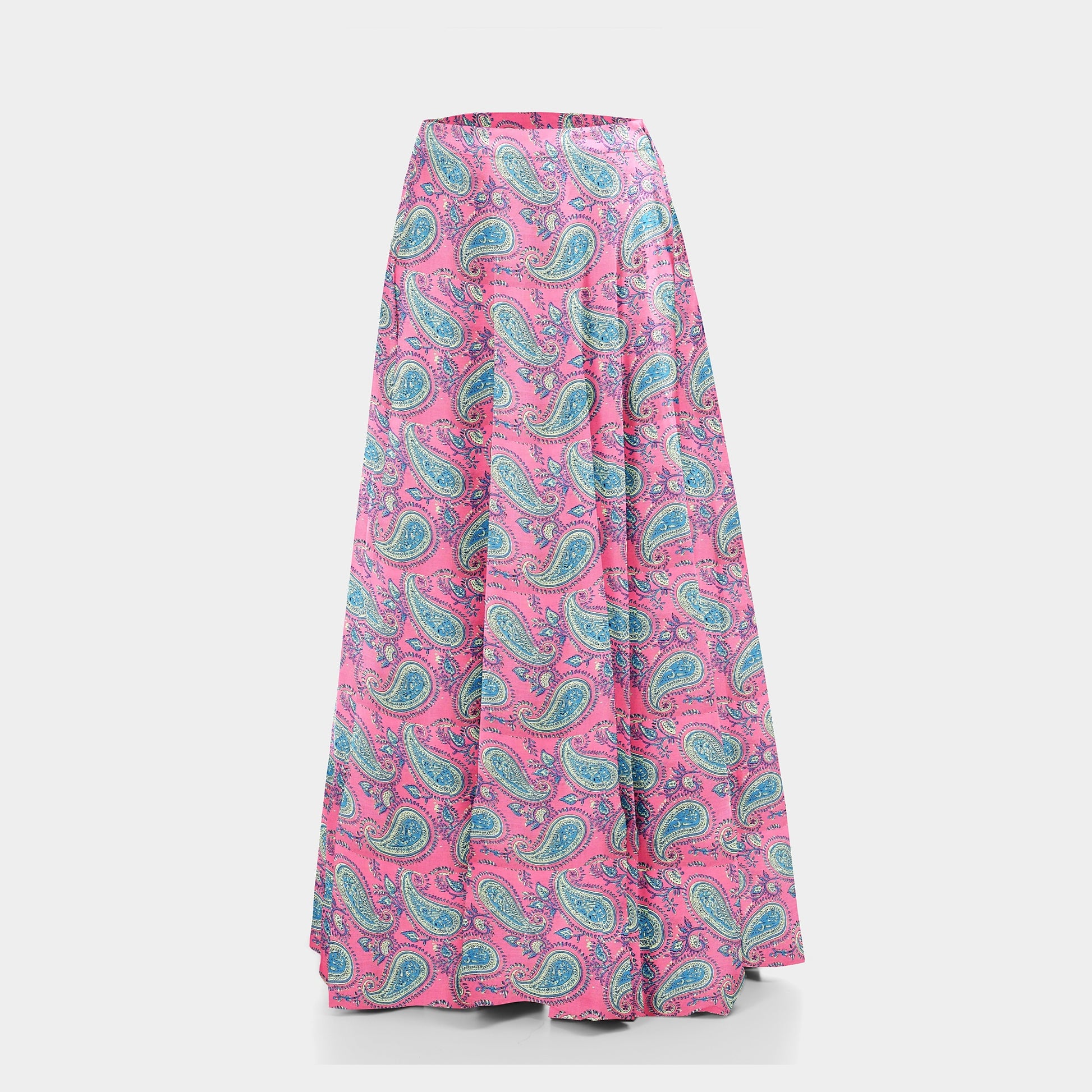 Pink Paisley Print Rayon Fabric Trade UNO