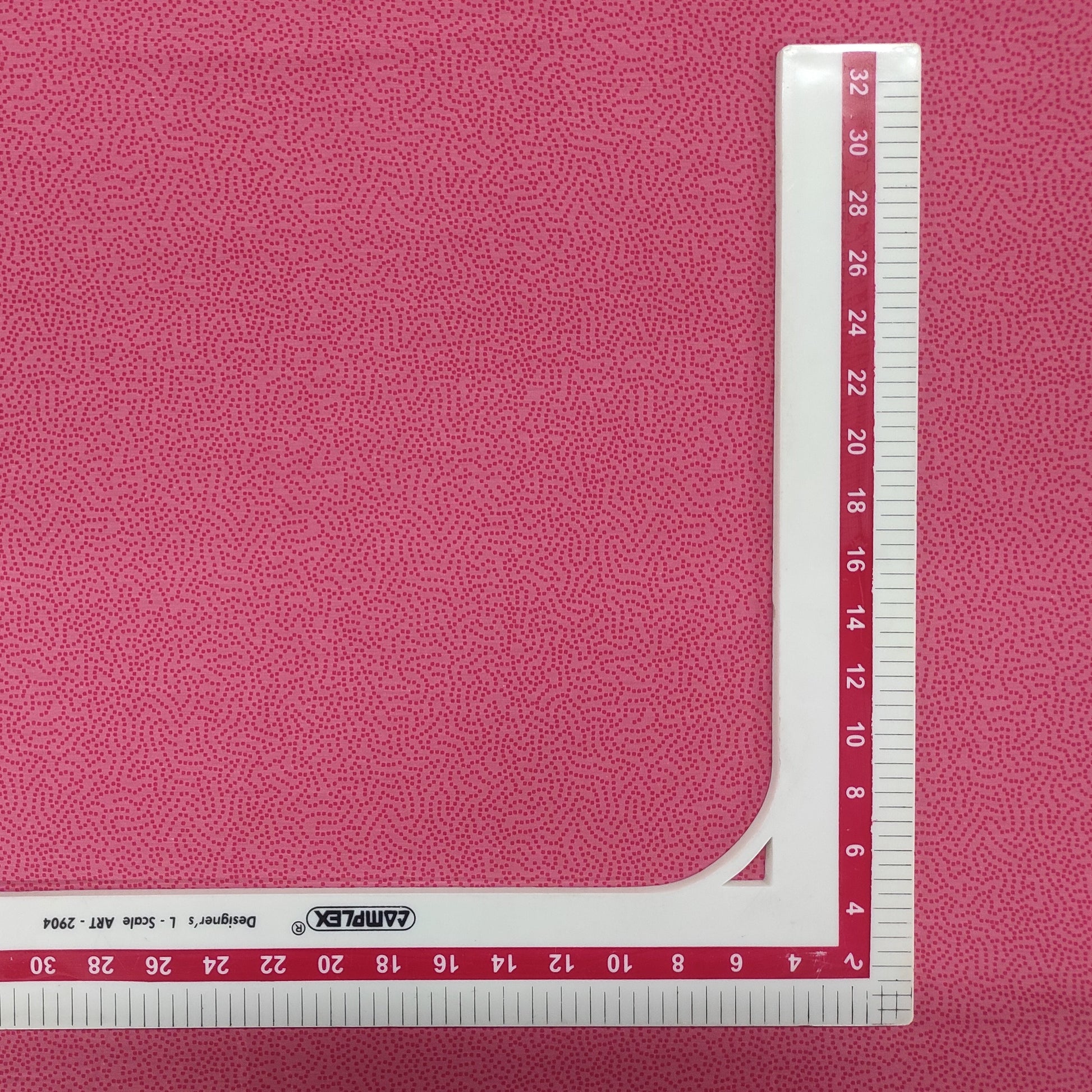 Pink Polka Dots Print Rayon Fabric Trade UNO