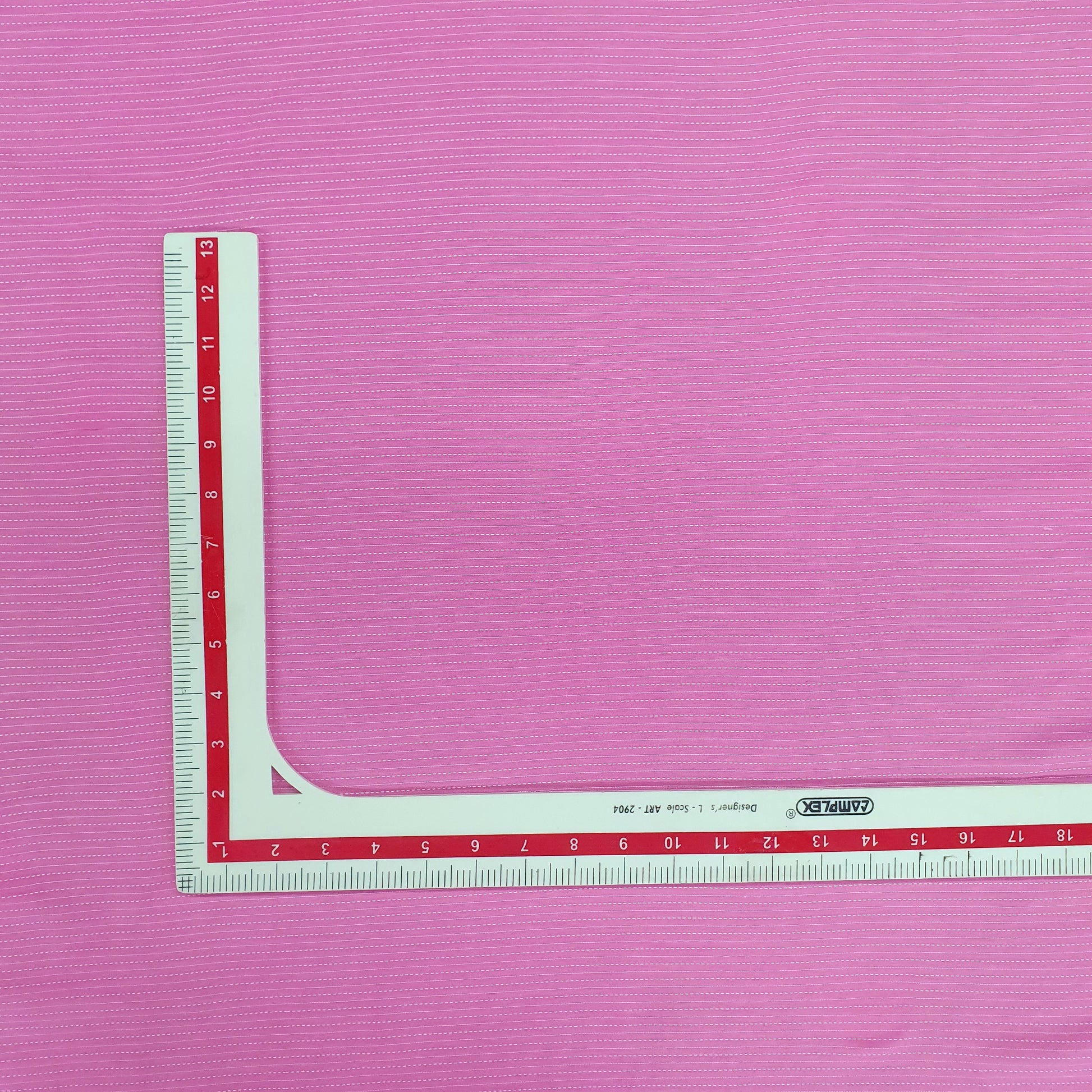 Pink Solid Jacquard Cotton Fabric Trade UNO
