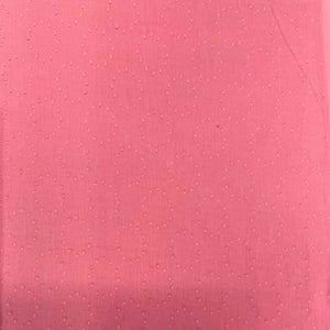 Salmon Pink Solid Jacquard Cotton Fabric 48 inches,Plain Weave