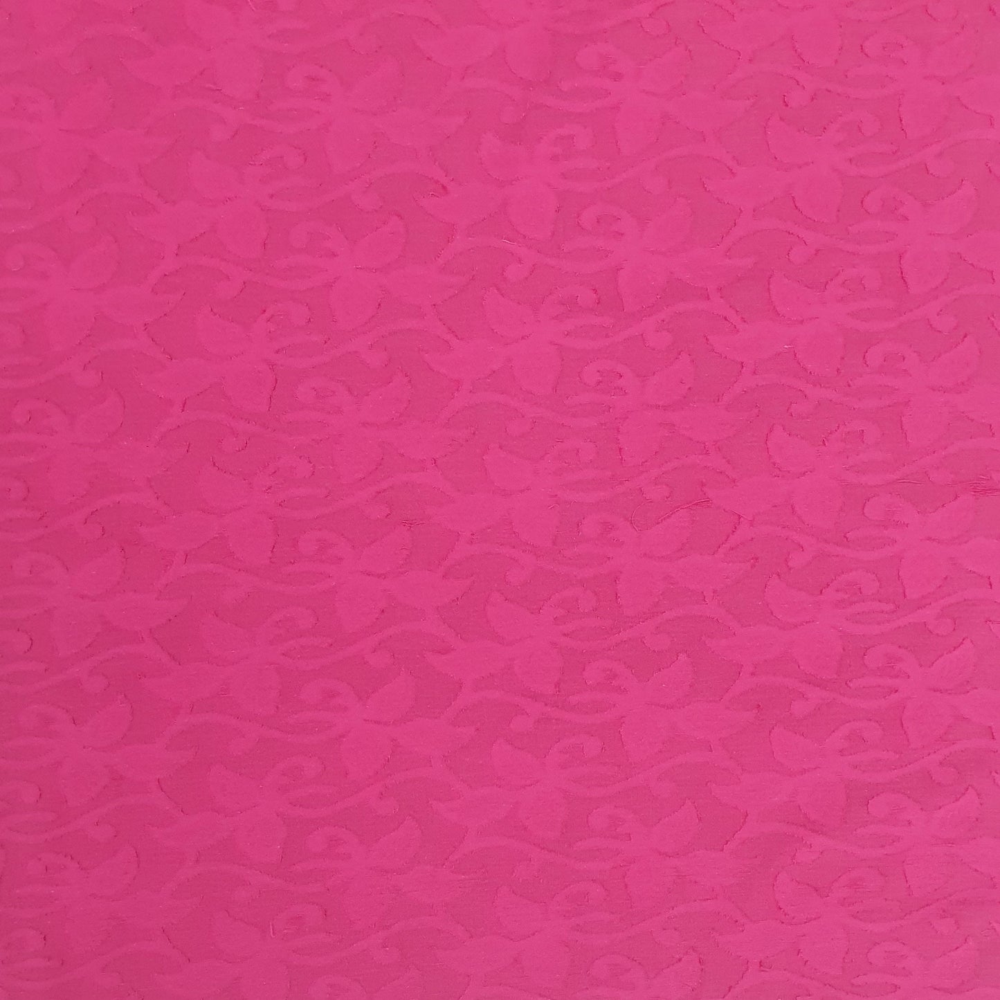 Magenta Pink Solid Jacquard Cotton Fabric Plain Weave 48 Inches TU-1989